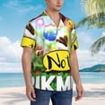 thumbnail image 4 of Lsque Pikmin Pattern Hawaiian Shirt for Men Unisex Summer Beach Casual Short Sleeve Cotton Linen Button Down Shirts-XX-Large, 4 of 6