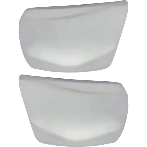 Garage-Pro Front Driver and Passenger Side Bumper End Set Compatible with 2012-2013 Chevrolet Silverado 1500 Chrome Plastic