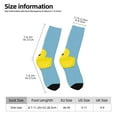 thumbnail image 2 of Logiee Cute Ducky Print Adult Socks for Men & Women,Calf Socks, Ankle Socks,Boots Socks,Breathable Casual Sock,Unisex Crew Socks, 2 of 6