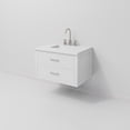 thumbnail image 3 of Castor 30 in W White Single Bath Vanity, Cultured Marble Top, and Faucet Set, 3 of 6