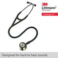 thumbnail image 6 of Littmann Cardiology IV Diagnostic Stethoscope, Champagne, Black Tube, Smoke Stem, 6 of 10
