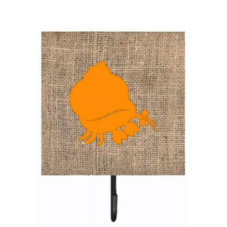 

Carolines Treasures Hermit Crab Burlap And Orange Leash Or Key Holder