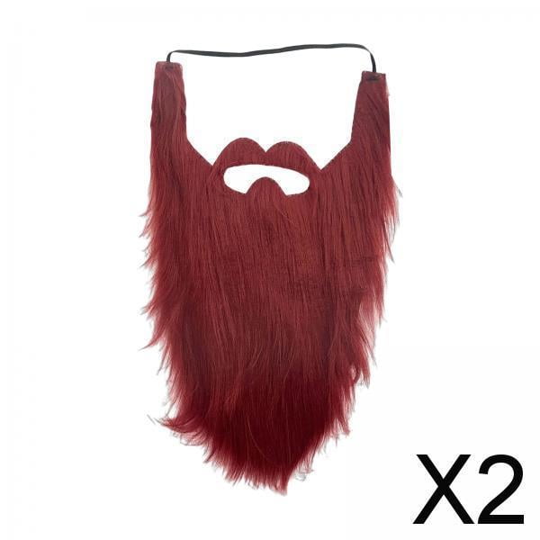 Barba larga,Disfraz de barba larga para mujer,hombre y niño,,para cosplay,Bigotes falsos Accesorios para disfraces Disfraces,Suministros novedosos y divertidos para fiestas de Halloween