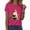 Hot Pink, variant on TOWED22 Halloween Teacher Shirts for Women Groovy Read More Books Ghost T-Shirt Short Sleeve Halloween Party Tee Tops(Hot Pink,L)