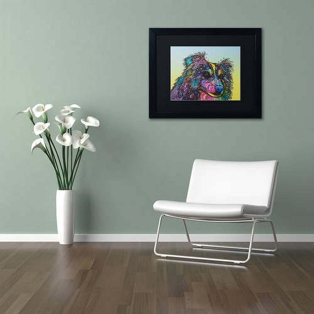 Trademark Fine Art "Libby" Canvas Art by Dean Russo, Black Matte, Black Frame