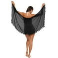 thumbnail image 3 of Femmes Sarong Plage Pompons Wrap Bikini Cover Ups Jupe, 3 of 5
