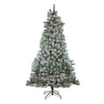 thumbnail image 2 of Northlight 6.5' Prelit Artificial Christmas Tree Flocked Winema Pine - Clear Lights, 2 of 4