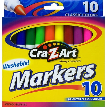 Cra-Z-Art Washable Markers, 10 Count (Pack of 3)
