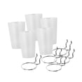 thumbnail image 1 of 5 contenedores de tablero perforado Colamx con ganchos y anillos para organizar Claro, 1 of 8
