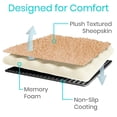 thumbnail image 3 of Funda Knee Walker Pad Vive Mobility Plush, piel de oveja sintética, 3 of 9