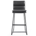 thumbnail image 6 of Glamour Home Ayers 26" Boucle Fabric Counter Stool in White (Set of 2), 6 of 8