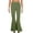 Army Green, variant on Qulqfy Flare Pants Women Plus Size Bell Bottom Green Casual Plain Bootcut Pants L