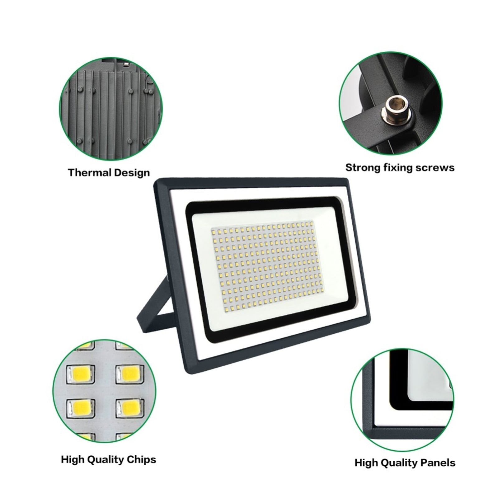 LED Flood Light 100W 50W 30W 20W 10W Outdoor IP65 Waterproof Reflector Spotlight Street Light Wall Lamp Garden Lighting - Wide Angle Beam