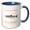 Blue/White, variant on 3drose, Wyoming Territory Fish the Cutthroat Trout, 11oz Two-tone Black Mug