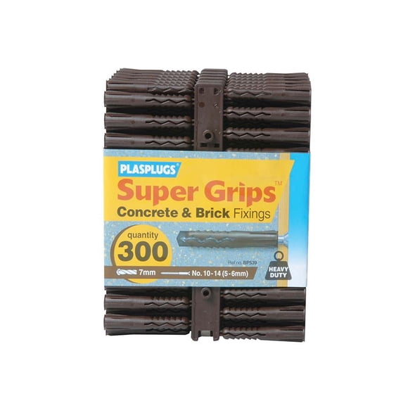 Plasplugs - BP 539 Solid Wall Super gripsTM Fixations Marron (300)