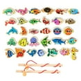 thumbnail image 2 of EIMELI Magnetic Fishing Game 31pcs Wooden Fish Rod Parent-child Creative Interactive Toy for Kids Gift, 2 of 8