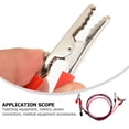 thumbnail image 3 of 2pcs Alligator Clips Test Leads Dual Ended Crocodile Cable for Physics Teaching, 3 of 4