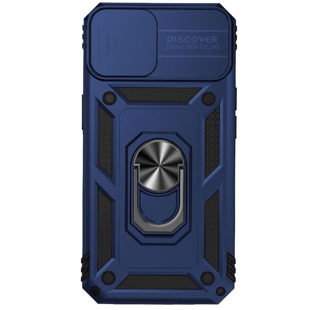 Estuche GANGXUN para iPhone 14 Plus, soporte giratorio 360°, estilo mecánico y magnético
