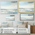 thumbnail image 4 of Designart "Serene Beach Horizon In Soft Colors V" Coastal Minimalism Floater Framed Canvas Art Print, 4 of 5