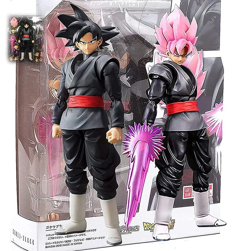 Wwcass 14cm Anime Dragon Ball Black Goku Zamasu Action Figure Super Saiyan Movie Version Dbz Model With Multiple Accessories Toys Other White