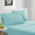 thumbnail image 2 of Intelligent Design ID20-696 Cotton Blend Jersey Knit Sheet Set, Twin X-Large, Aqua, 2 of 4