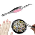 thumbnail image 1 of Pinzas de uñas Yinane Rosa plateado, 1 of 8