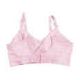 thumbnail image 2 of MOJOGO Women's Maternity Bra Open Front Breastfeeding Nursing Bras Ribbed Comfort Sleep Bra with Support XL, 2 of 5