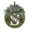 S#1923, variant on Last Name Monogram Front Door Wreath Decorative Hanging Plaque for Year Round Home and Holiday Entryway Decor