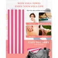 thumbnail image 5 of Pink Striped Yoga Towel for Hot Yoga Non Slip, Modern Simple Monochrome Geometric White Yoga Mat Towel Absorbent Yoga Sweat Towels Microfiber Hot Yoga Blanket for Bikram Pilates 26"x74", 5 of 7