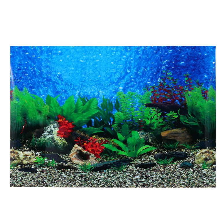 3D Self-adhesive Fish Tank Wall Sticker Double Sided Aquarium Background