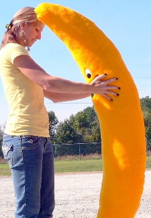 American Made 5 Feet Tall Giant Stuffed Banana Big Soft Plush Fruit Always Smiling Perfect for Gifting Walmart