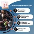 thumbnail image 6 of otnbgsr Precut Knee Tape 20 Pcs Elastic Athletic Tape Waterproof Breathable Easy Apply Support Tape for Sports Fitness Training, 6 of 9