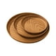 thumbnail image 2 of Juego de 3 bandejas redondas de plástico con veta de madera | Bandeja multiusos para servir comidas, té, café y pasteles | Bandejas para servir en casa y cafetería Ins Style, 2 of 5