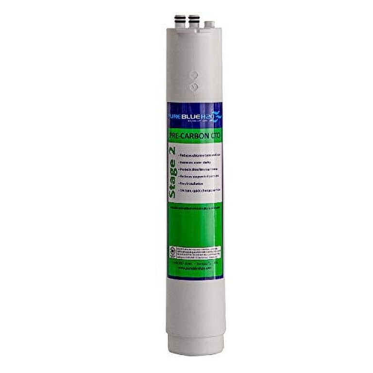 Membrana da 75 GPD + Confezione da 4 filtri in linea. 1 filtro a sedimenti, 1 filtro a carbone GAC, 1 filtro a carbone a blocchi e 1 post filtro in cocco