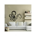 thumbnail image 2 of Modern Wall Clock 3D Mirror Sticker Quartz Needle Big Number Watch DIY Decor, 2 of 8