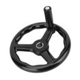 thumbnail image 4 of Lathe Handwheel, Lathe Accessory 200x18mm Black Powder Black Handle  Hand Wheel, For Machine Tool, 4 of 8