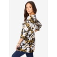 thumbnail image 3 of Jessica London Women's Plus Size Swing Tunic Oversized Long Blouse, 3 of 5