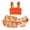 Orange, variant on Girls Tankini Swimsuits Size 14-16 Cute Ruffle Bikini Set Adjustable Strap Tankini Sets 3 Pieces Ruched Color Block Bathing Suit