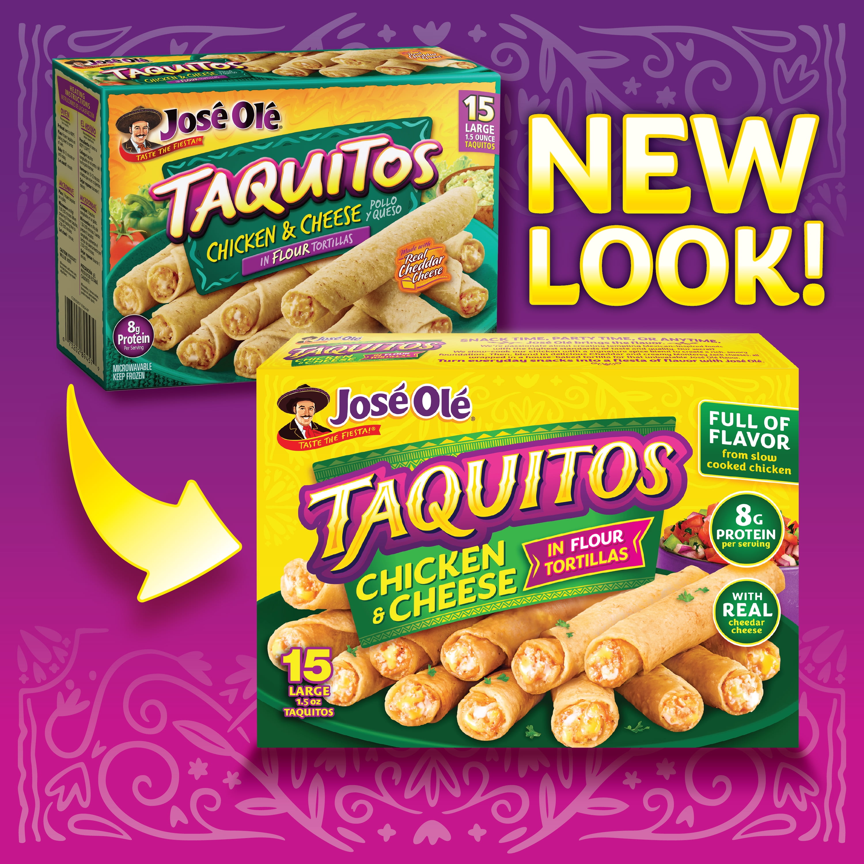 Jose Ole Taquitos Chicken & Cheese - 15 CT