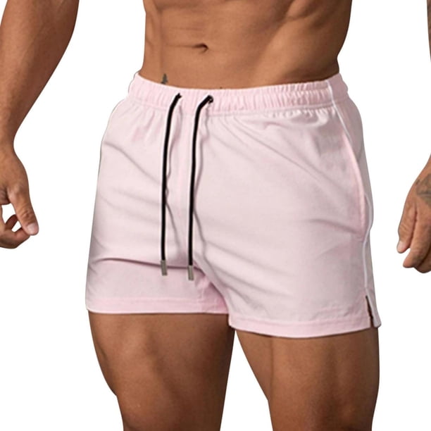 Pantalones Cortos de Mesa Deportes Al Aire Libre Y Ocio de los Hombres de Tres Cuartos de Longitud, Transpirable Secado Rápido para Correr Fitness Y Playa