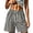 Gray Womens Shorts, variant on Womens Plus Size Shorts M-5XL Running Gym Drawstring Elastic Mid Waisted Straight Leg Quick-Dry Short with Pockets