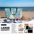 thumbnail image 5 of Wukai Animal Meditation Print Zipper Bag,large Beach Tote Bag,Waterproof Sandproof Bag,Grocery and Picnic Tote Travel Bag, 5 of 5