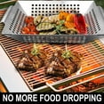 thumbnail image 2 of GRILLART Heavy Duty Stainless Steel Grill Basket, 2 of 7