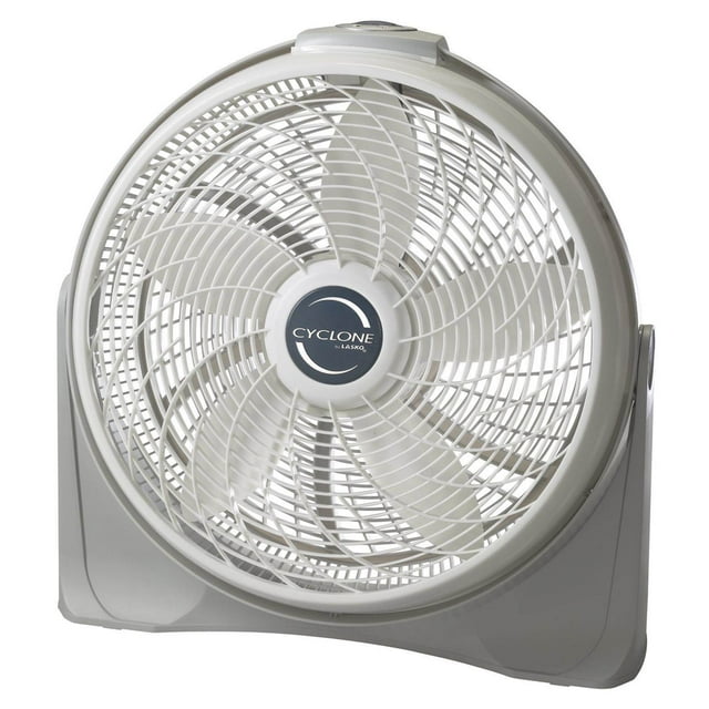 Lasko Ventilateur Pivotant Portatif à Inclinaison Complète de 20 Pouces Cyclone pour Plancher Ou Mur, Blanc