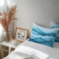 thumbnail image 5 of Abstract Blue Outdoor Pillow Covers Pack of 2 Gradient Modern Mountain Seawave Stripe Waterproof Throw Pillow Covers Decorative Cushion Cases for Patio Garden Tent Balcony Couch 20x12 inch, 5 of 8
