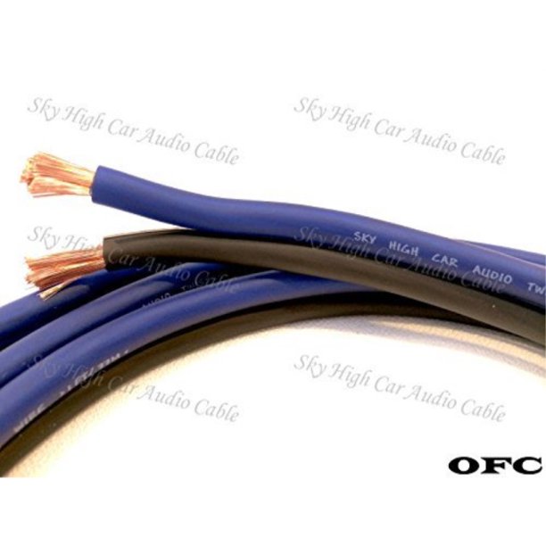 50 Feet Ofc True 8 Gauge Awg Oxygen Free Copper Speaker Wire Car Home Audio Walmart Com Walmart Com