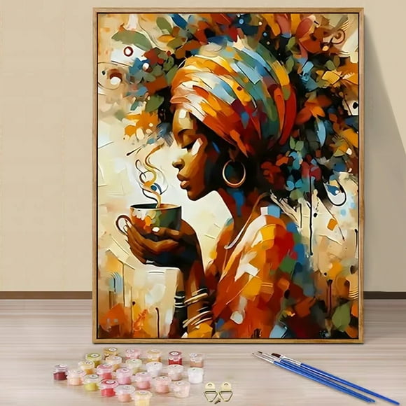 JYLMOOD DIY Animal Paint by Number for Adults, Easy Painting by Numbers for Gift Home Wall Decor 16x20in without Frame, Colored Canvas