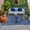 Indigo, Navy, Steel, variant on Navy Blue Anchor Outdoor Rug for Patio/Deck/Porch, Non-Slip Large Area Rug 3 x 5 Ft, Coastal Summer Beach Nautical Buralp Indoor Outdoor Rugs Washable Area Rugs, Reversible Camping Rug Carpet Runner