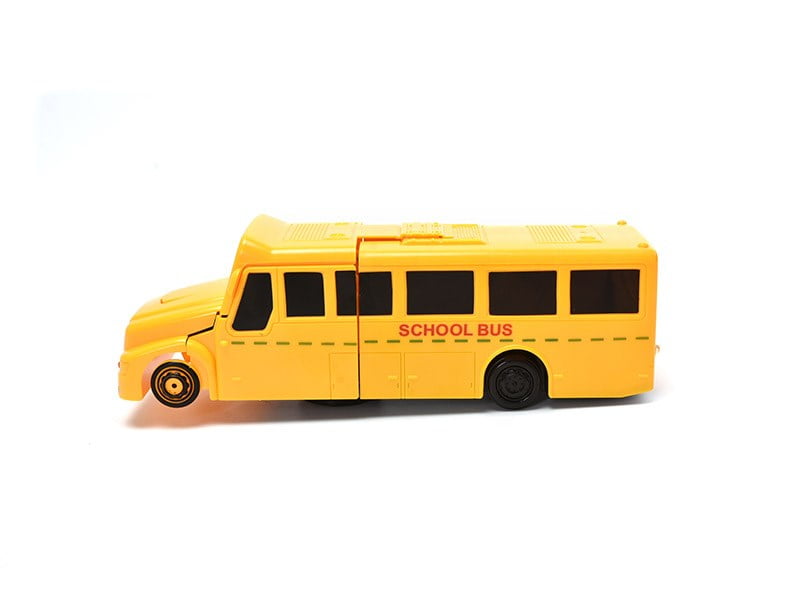 school bus transformer toy