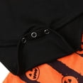 thumbnail image 6 of WIBACKER My First Halloween Baby Boy Outfit Newborn Long Sleeve Bodysuit Pants Hat Set Pumpkin Infant Baby Boys' Costumes, 6 of 7